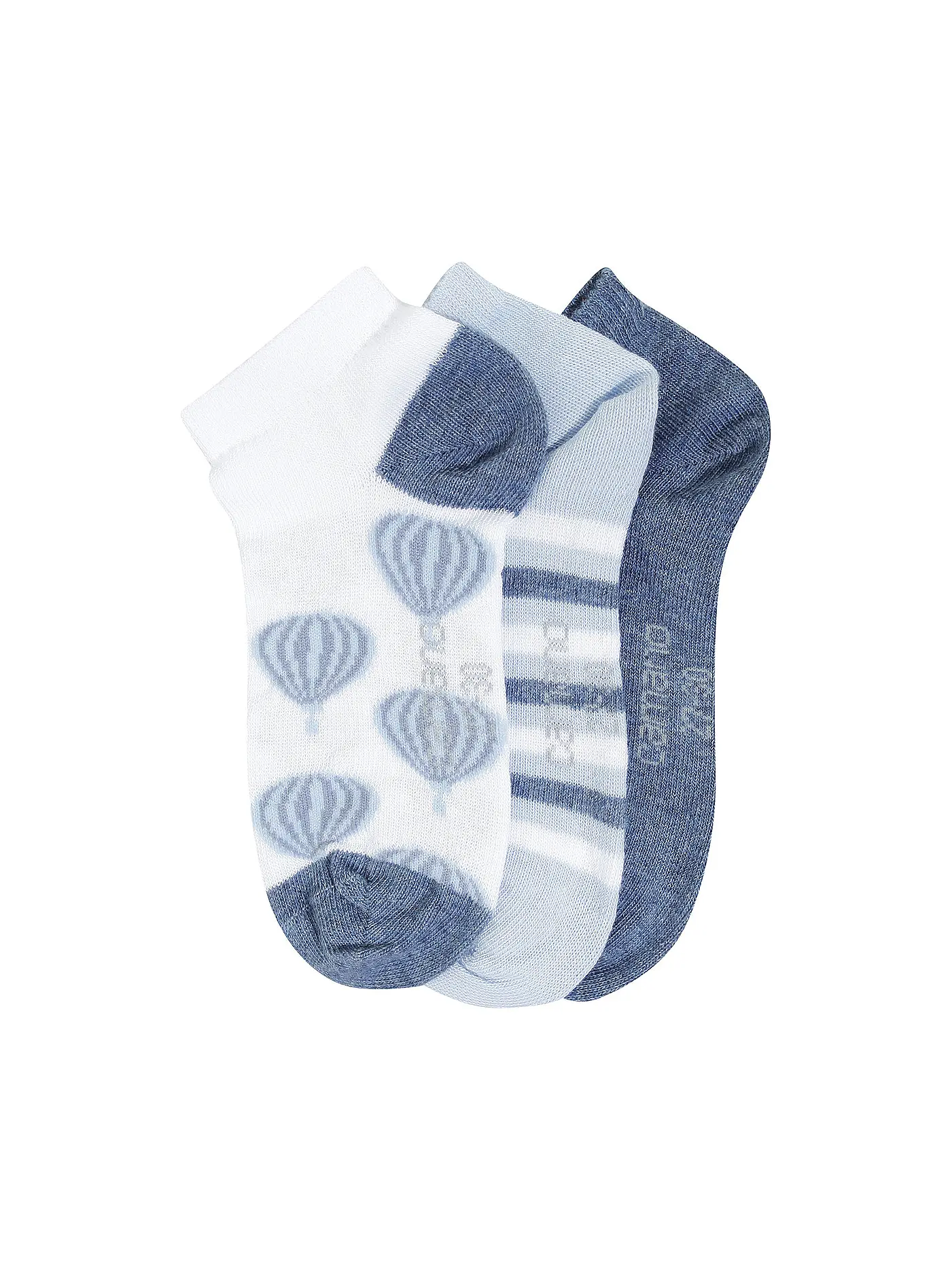 CAMANO | Mädchen Sneakersocken 3er Pkg ice blue | 